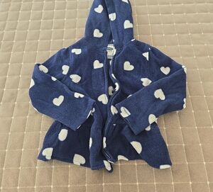 Old Navy Navy Blue Heart Hoodie for Kids
